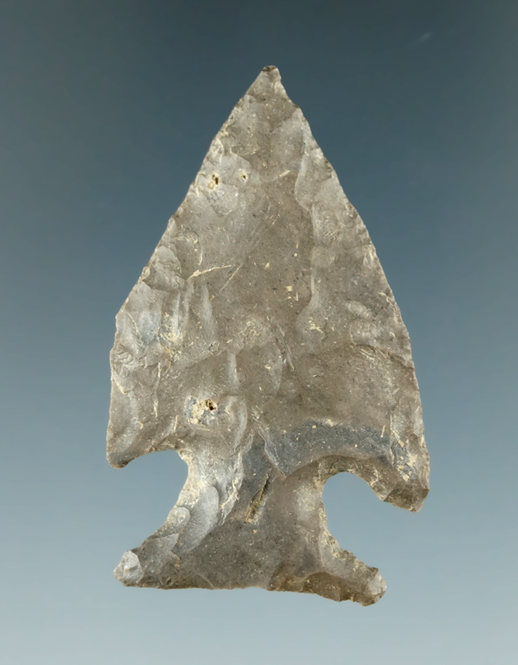 1 7/8" Pentagonal Jacks Reef found in New York made from Esopus chert.