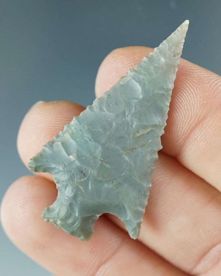 Nice! 1 3/4" Columbia Plateau style point found near the Eagle Rvr, Humboldt Co., CA.