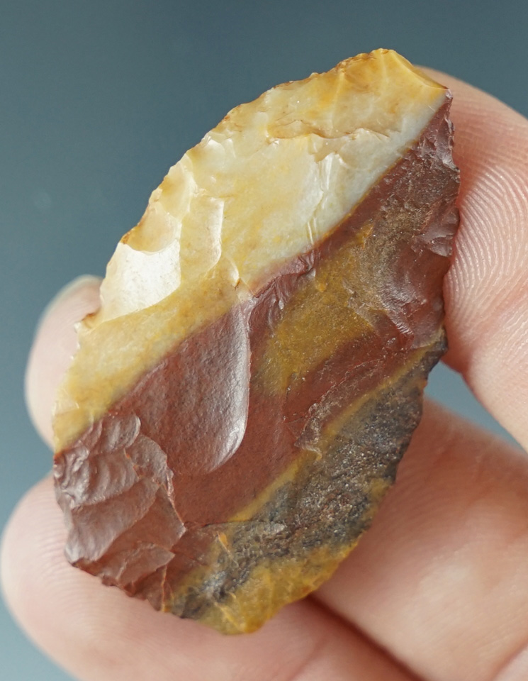 1 9/16" knife made from beautiful multi colored material from the Southwest