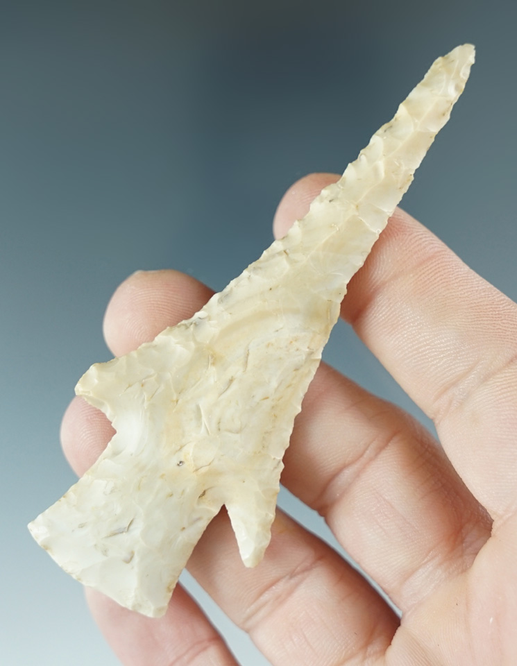 3 1/2" Missouri Hardin Drill made from cream and tan Flint.