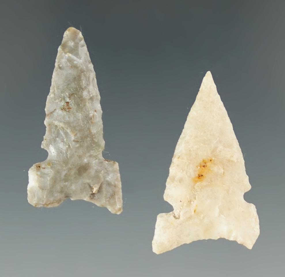 Pair of well styled arrowheads from the Southwest - four corners area.