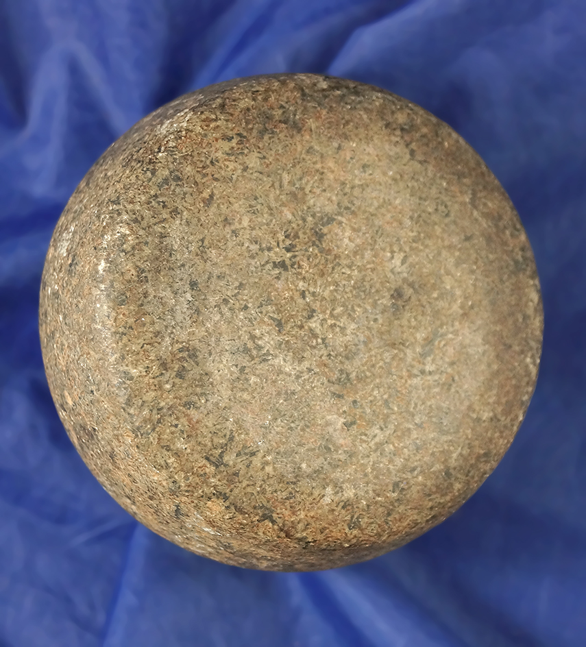 3" well polished and nicely patinated Hardstone Discoidal found in Ohio.