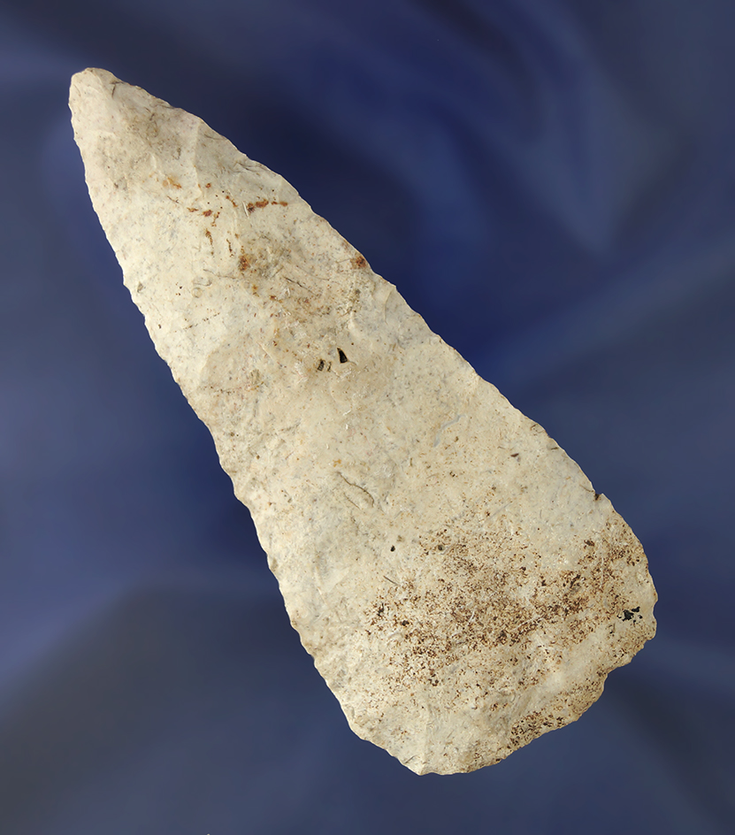 Excellent flaking - 4 3/8" Cobbs Knife Henderson Co.,  Illinois.  Jackson COA.