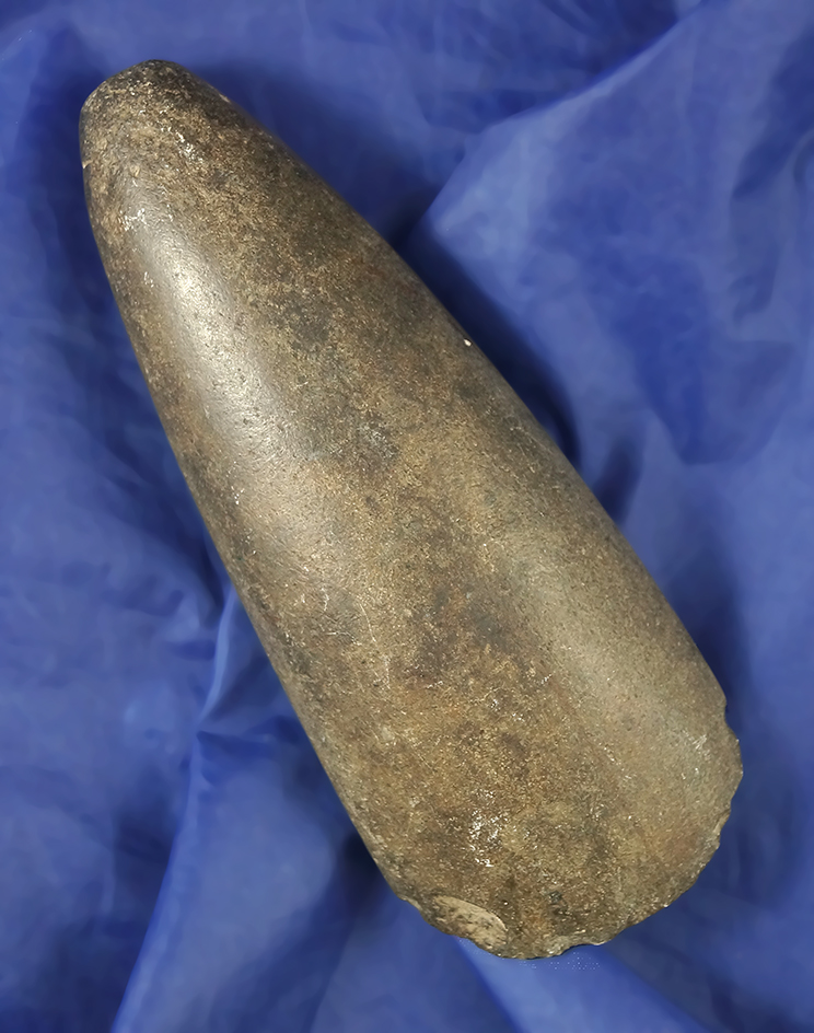5 3/8" highly polished Hardstone Adze found in Hardin Co.,  Tennessee.  Dickey COA.