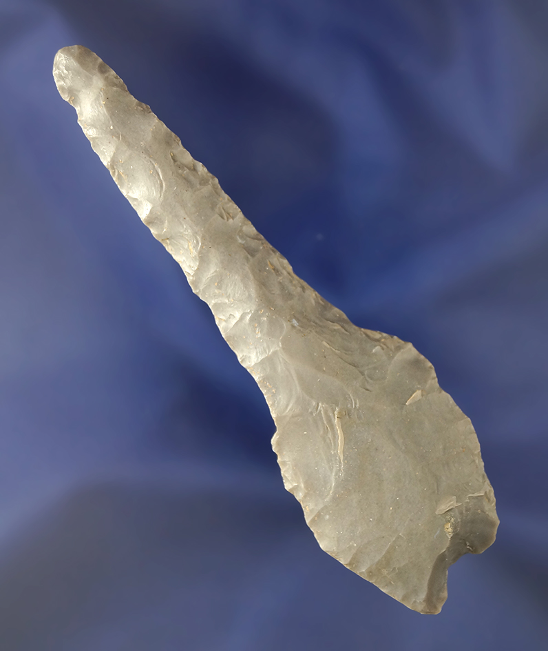 Rare! 3 7/8" Hornstone Paleo Drill - found in Kentucky. Bennett COA.