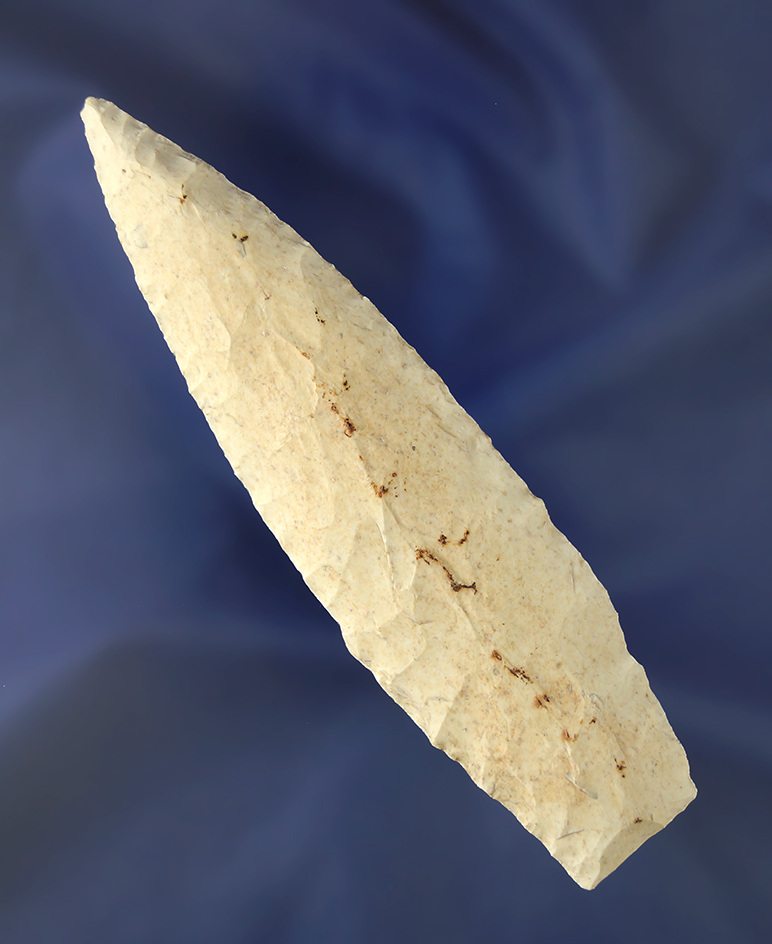 4 3/4" Sedalia found in west central Illinois. Ex. Prebe, Von Hilliard collections.  Dickey COA.