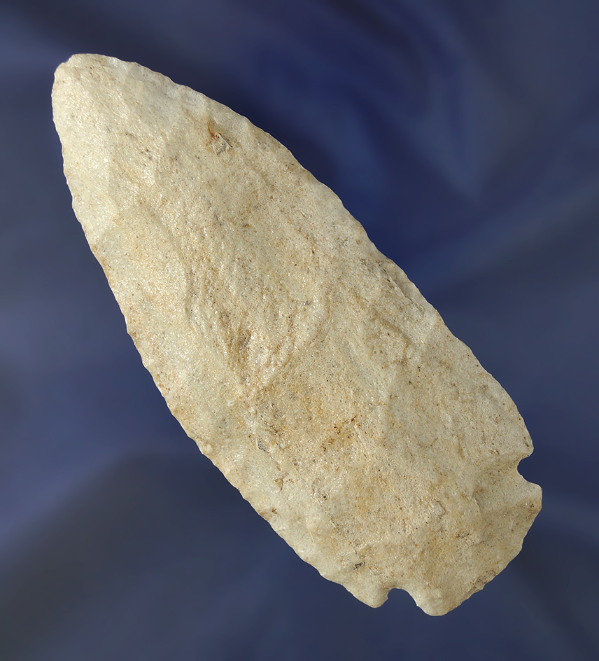 Large 4 3/4" archaic or middle Woodland Knife found in Randolph Co.,  Arkansas. Dickey COA.