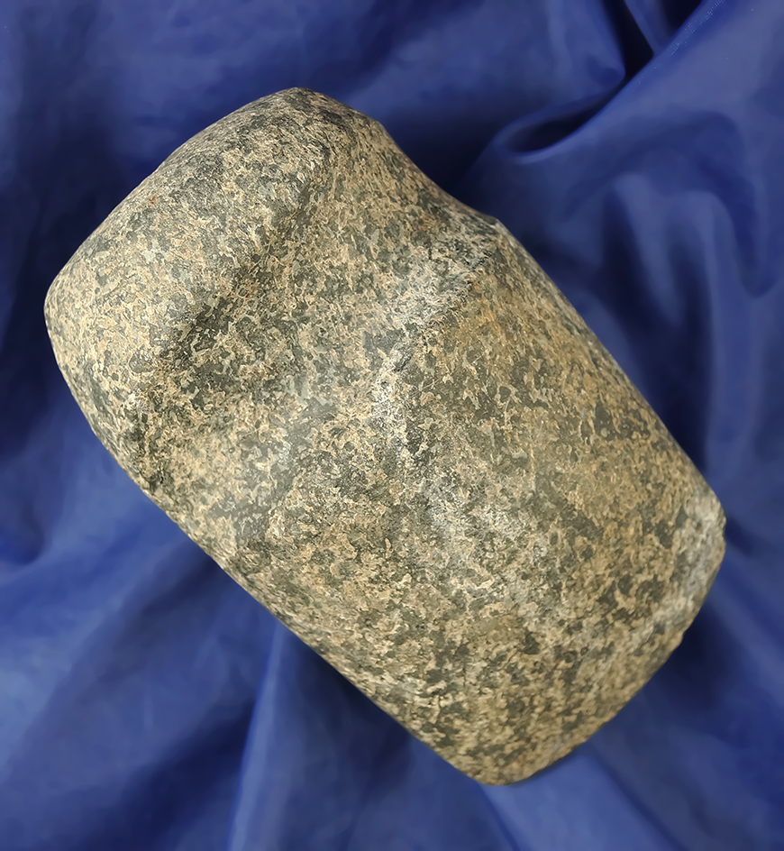 4 3/4" long 3/4 grooved granite Axe in excellent condition found in Cuyahoga Co.,  Ohio.