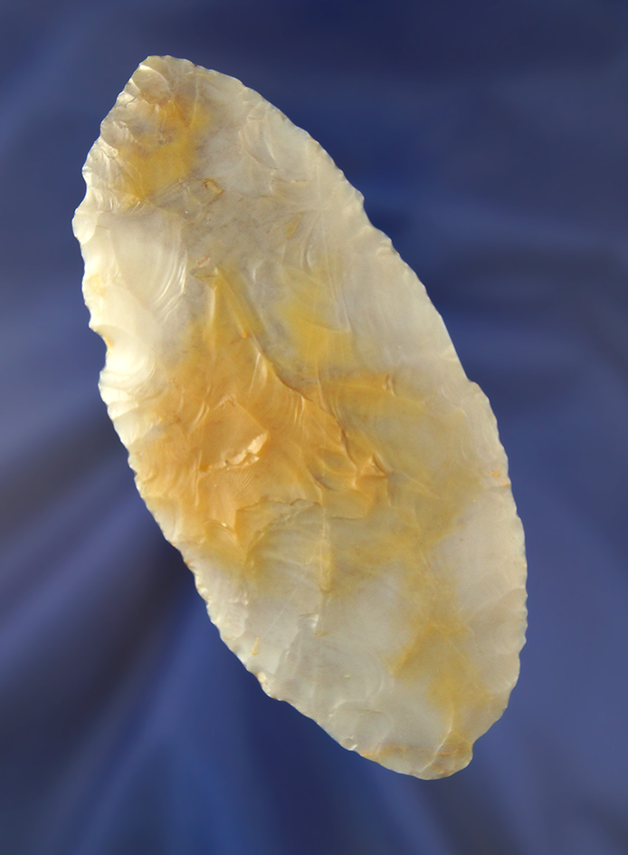 4 5/8" Blade made from gem quality Flintridge Flint found in Franklin Co., Ohio.