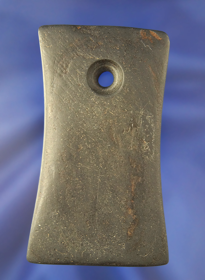 Well styled 3 3/8" Biconcave Pendant - Auglaize Co., Ohio. Ex. Claude Britt. Pictured in ASO mag