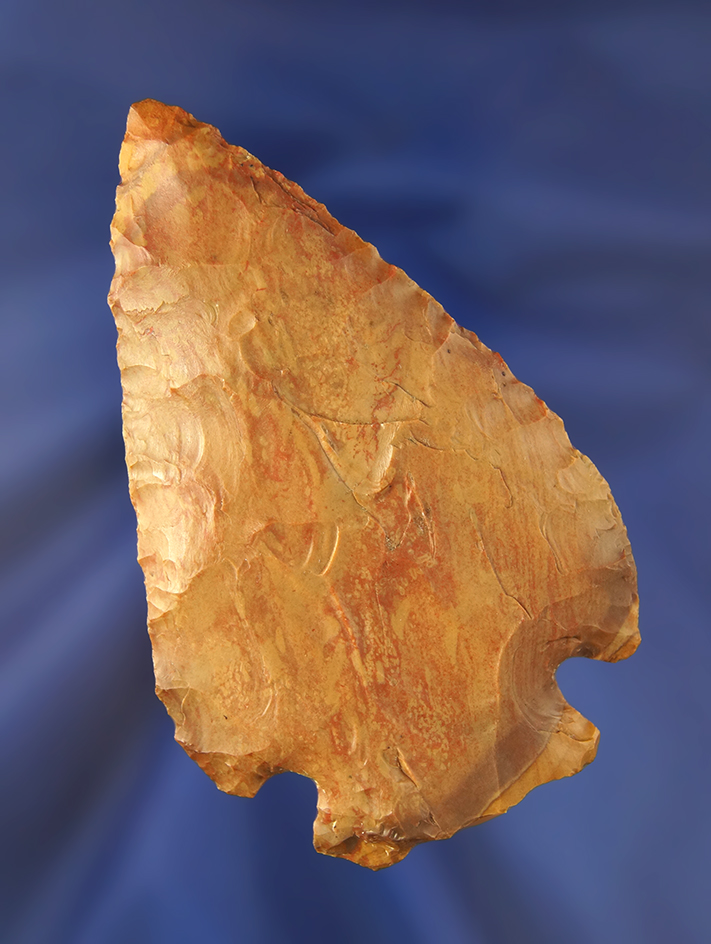 3 3/4" Hopewell Knife made from Buffalo River Chert found in Kentucky. X Gary Mumaw.