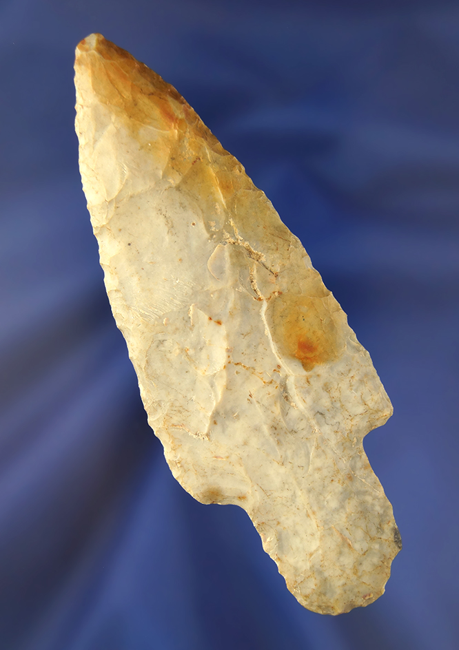 4 3/16" Adena made from attractive Coshocton Flint found in Ohio.