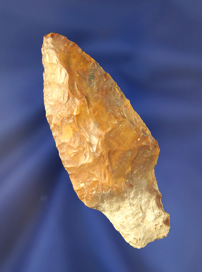 3 3/8" Adena made from beautiful material found in Darke Co., Ohio.