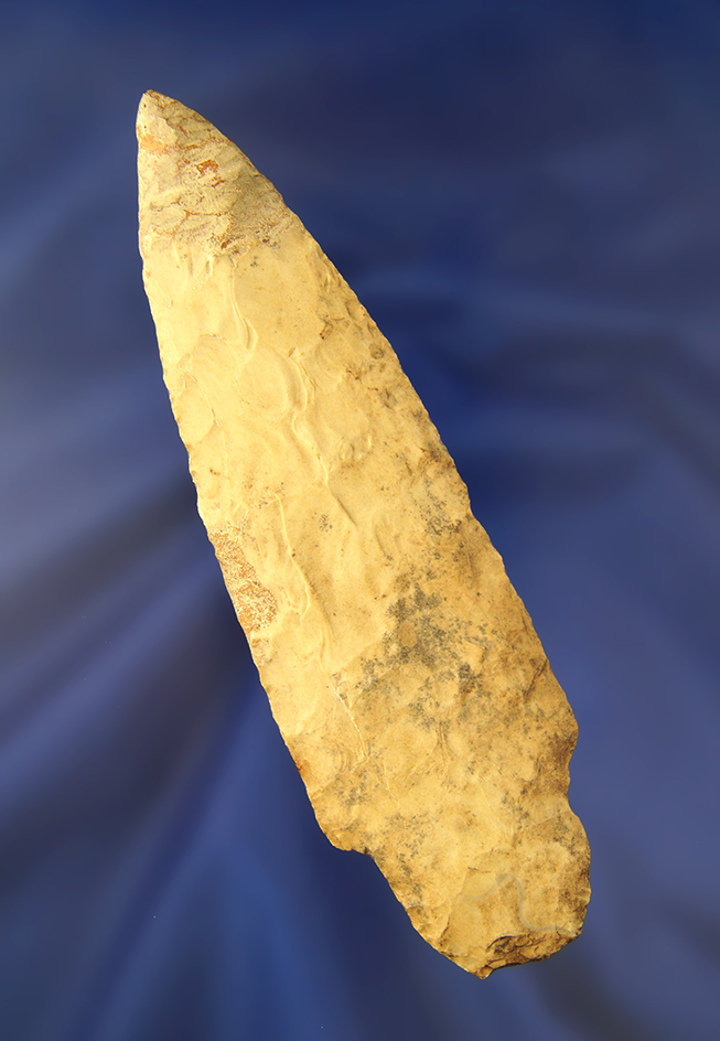 5 7/16" Adena Knife found in Ohio with 7/8" restoration to the tip area.