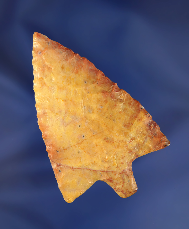 Beautifully flaked 2 7/8" Hillsborough found in Polk Co., Florida.