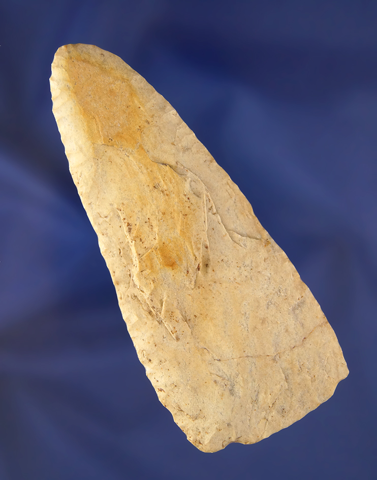 4 5/16" Archaic Triangular Knife found in Handcock Co., Indiana.