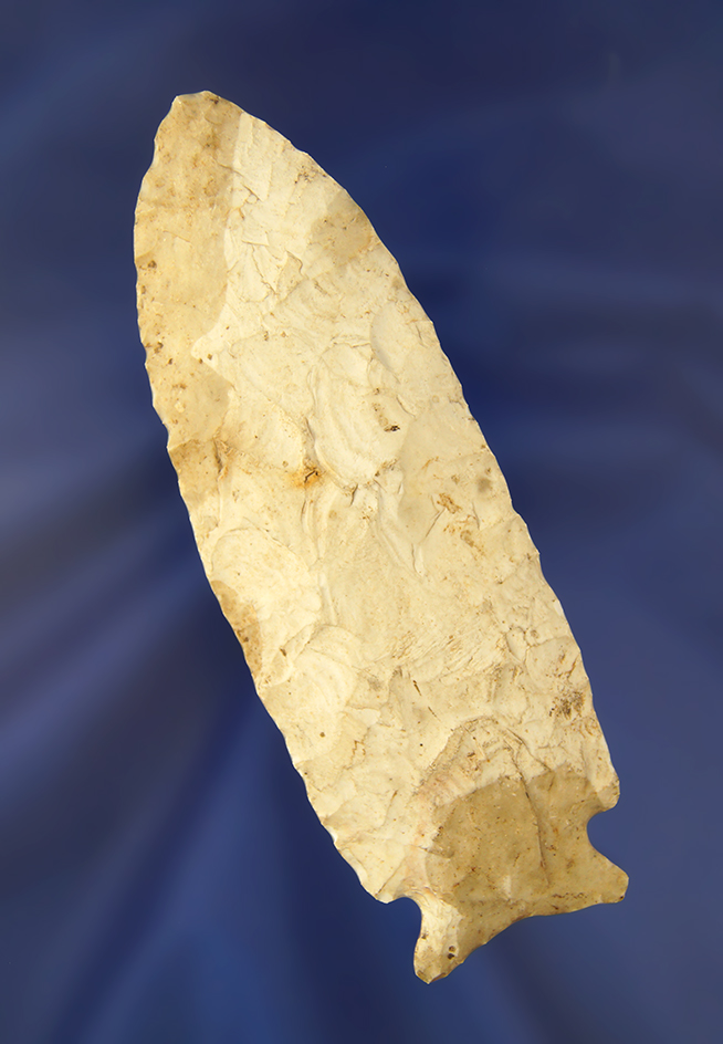 4 5/8" Stilwell found in Illinois made from nicely patinated two-tone Chert.