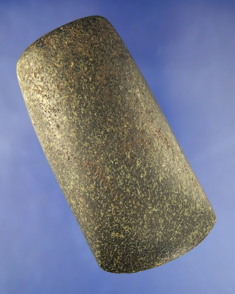Well defined and highly polished 4 5/8" Flared Bit Hardstone Celt found in Pike Co., Missouri.