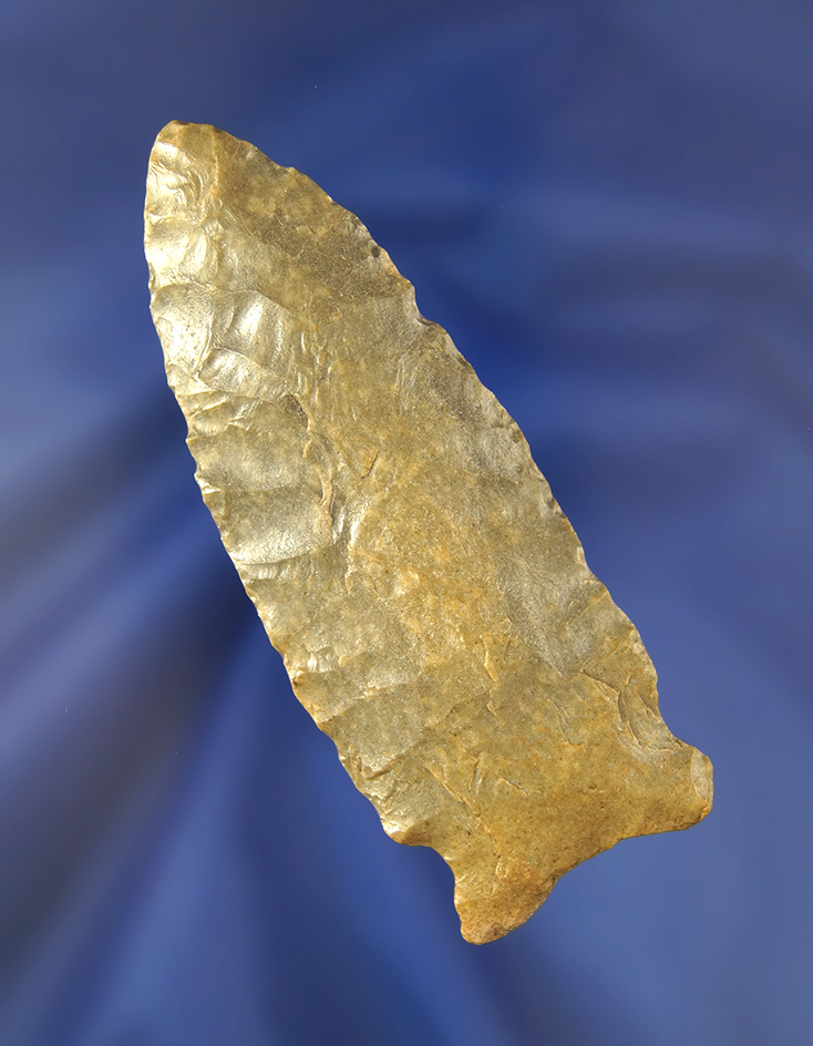 3 9/16" Greenbrier found near McMinnville, Tennessee. Ex. Jon Dickinson.