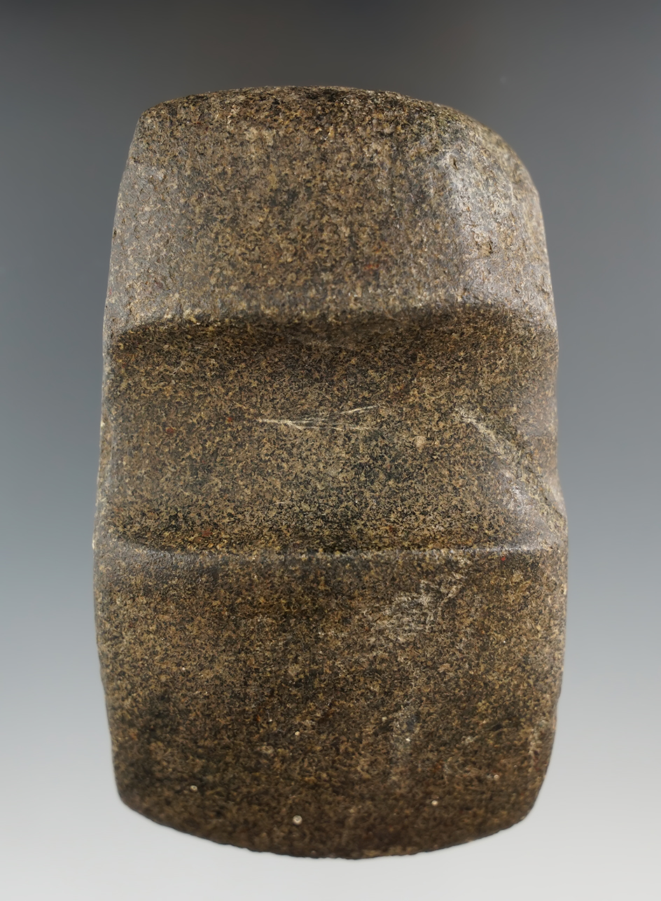 Nicely made 4" Keokuk 1/2 Grooved Axe with top and bottom flutes found in Lee Co., Iowa.