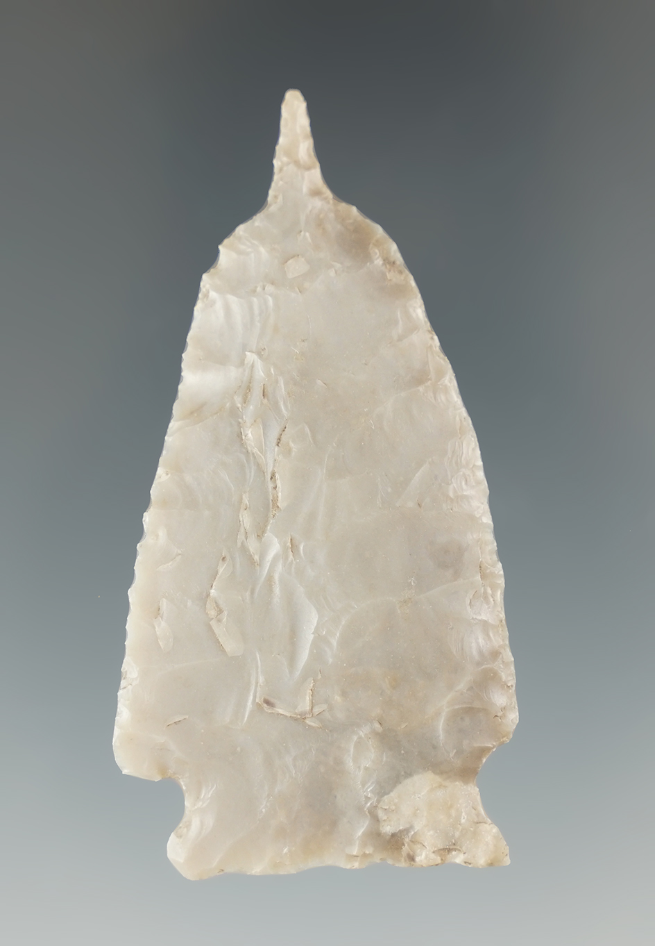 2 3/8" Fairland Drill made from Georgetown Flint, found in Bell Co., Texas. Rogers COA.