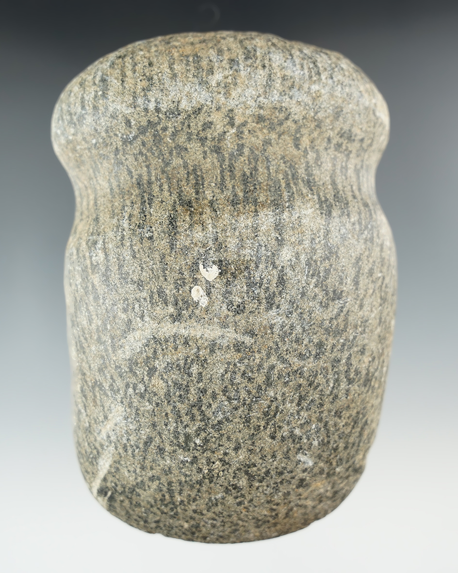 5" Long Full Grooved Axe made from attractive material, found in Indiana.