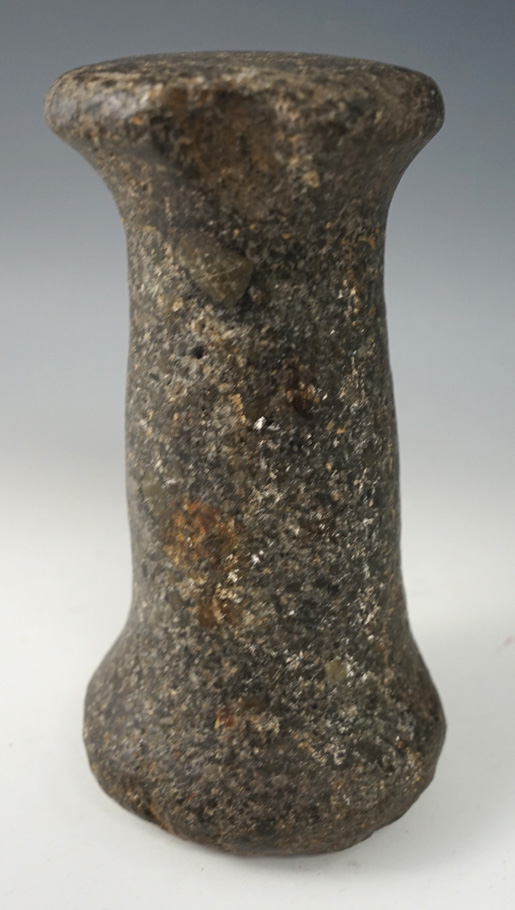 6" Dumbbell Pestle made from Hardstone, found along the Northwest Coast. Davis COA.