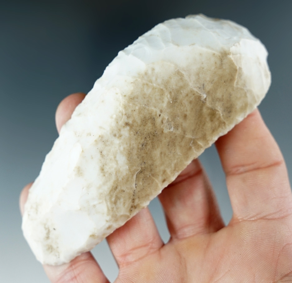 4" Flint Ridge Flint Paleo Uniface Multi-purpose Tool found in Richland Co., Ohio. Bennett COA.