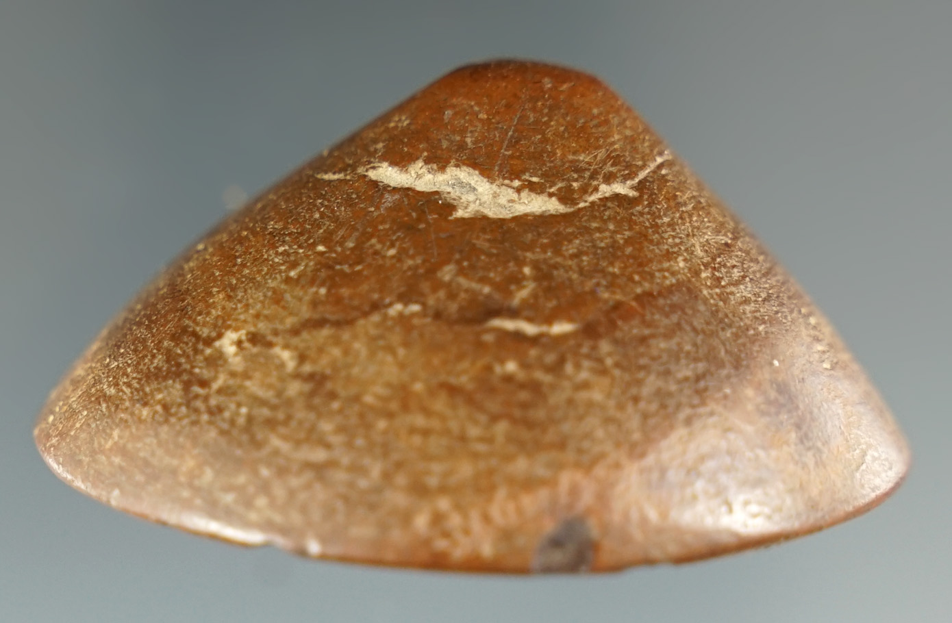 1 7/8" x 7/8" Tall Hematite Cone found in Hamilton Co., Ohio. Ex. Dr. Hawse, #HA-34.