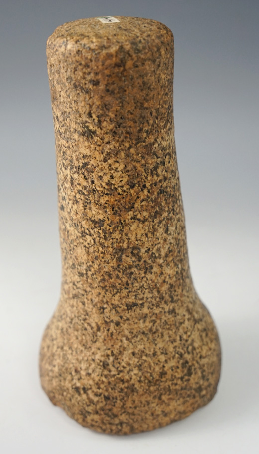 6 1/16" Tall Hardstone Bell Pestle found in Delaware County Ohio. Ex. Meuser, Waibel.
