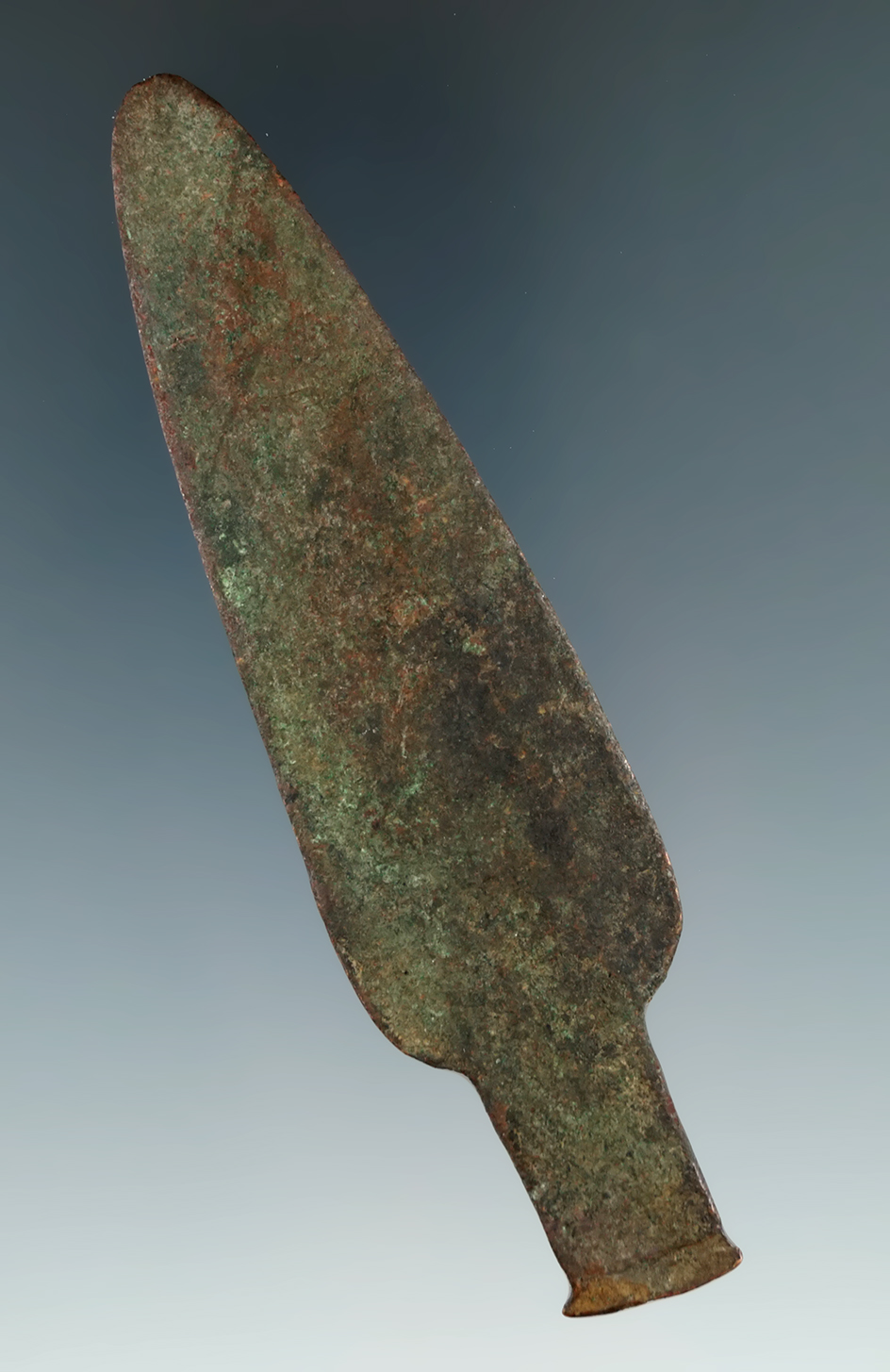 4 3/8" Historic Copper Spear Point found in Michigan.