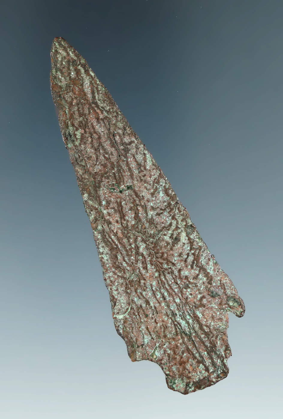 3 3/8" Ancient Copper Knife or Spear found in Michigan.