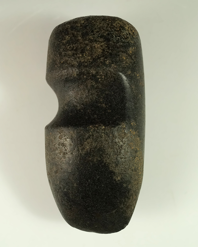 Well-made and nicely polished 6" long 3/4 grooved Hohokam Axe found in New Mexico.