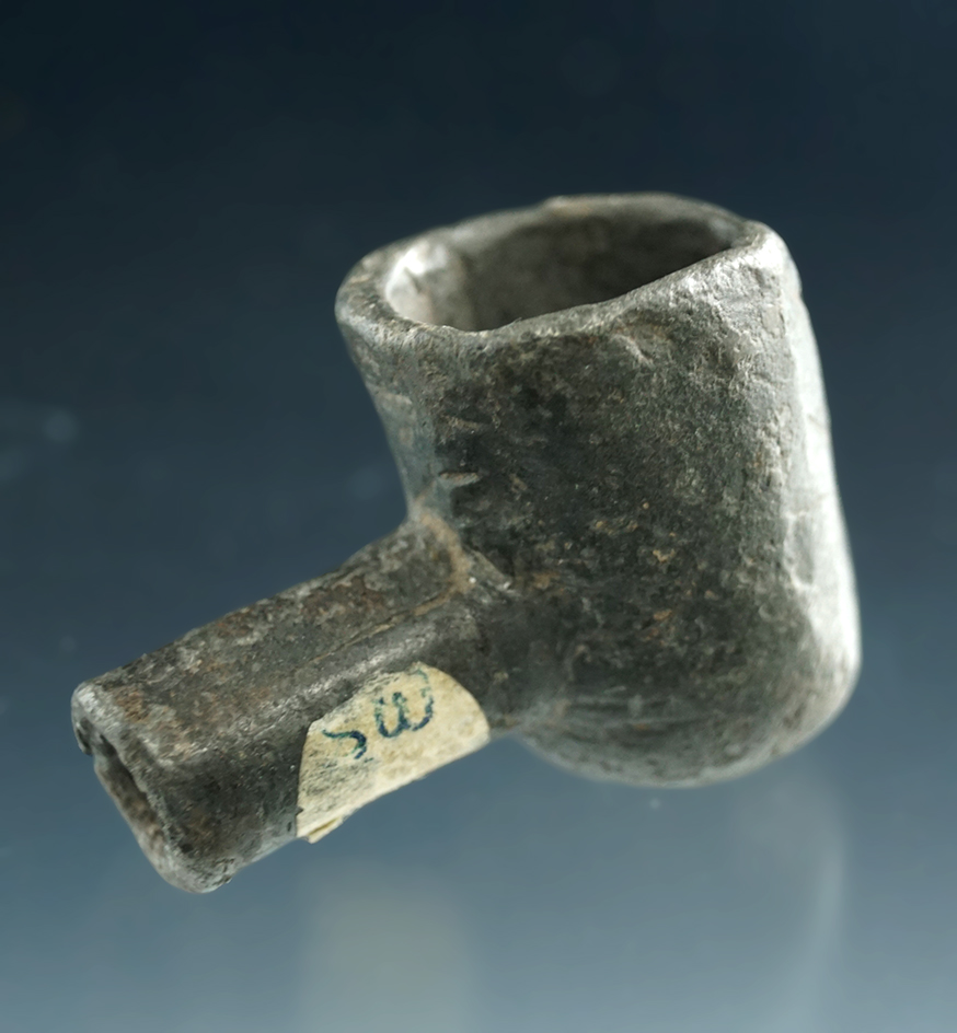 Very unique 1 5/16" Miniature Pipe made from Lead that is well patinated in very good condition.