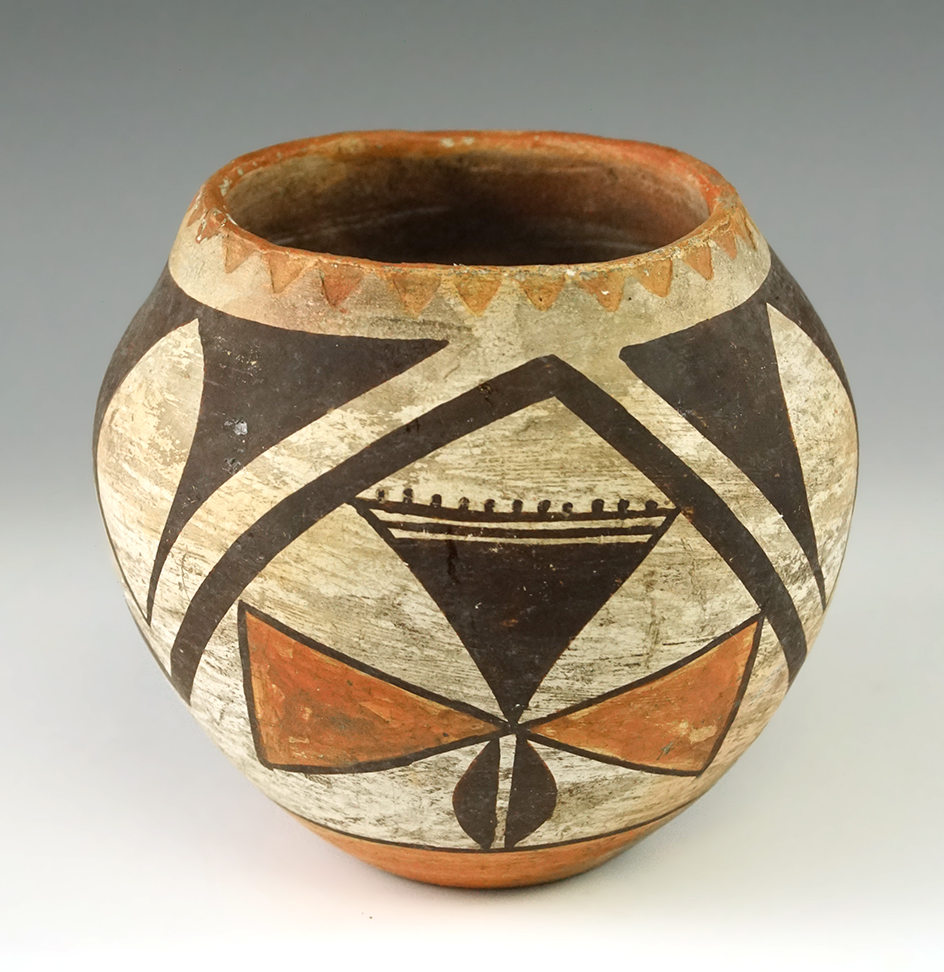 4" Tall old Acoma Pottery Vessel from New Mexico.