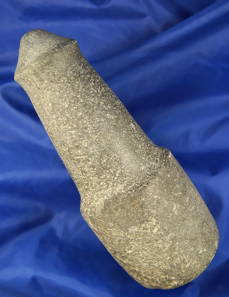 8" Columbia River Maul with a phallic type top. Well dressed and polished .Ex. Bill Peterson.