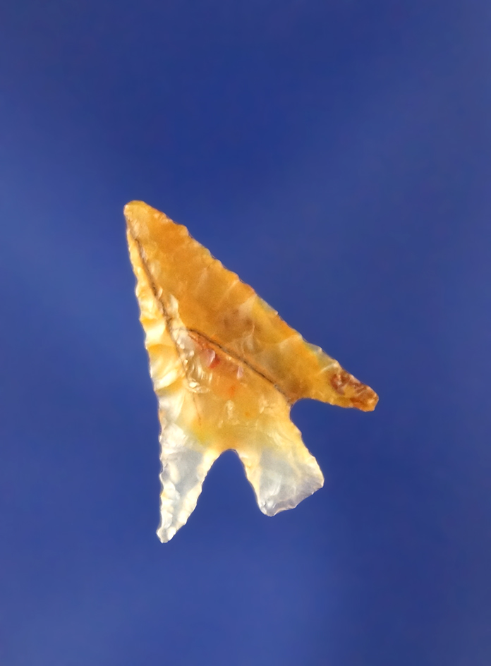 3/4" delicately flaked, thin and nice Wallula found near the Columbia River.