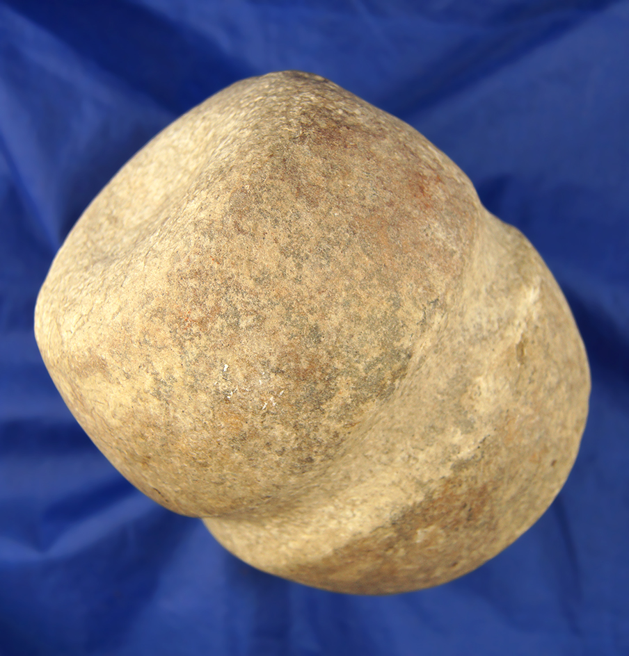 Massive, girded Columbia river Net Weight with a divot to accept knotting, 5 1/2".