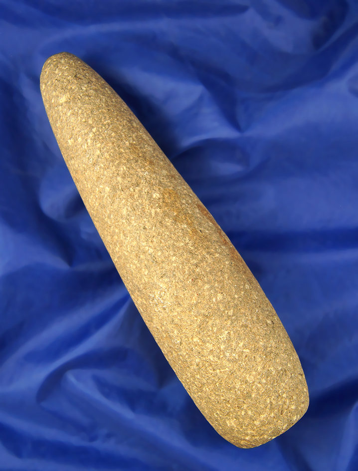 Tapered Pestle, 9" L symmetrical piece from the Collection of Bill Peterson.