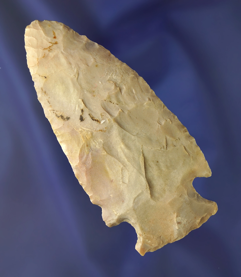 3 3/4" Snyders Hopewell found in Kosciusko Co., Indiana. Comes with a Tom Davis COA.