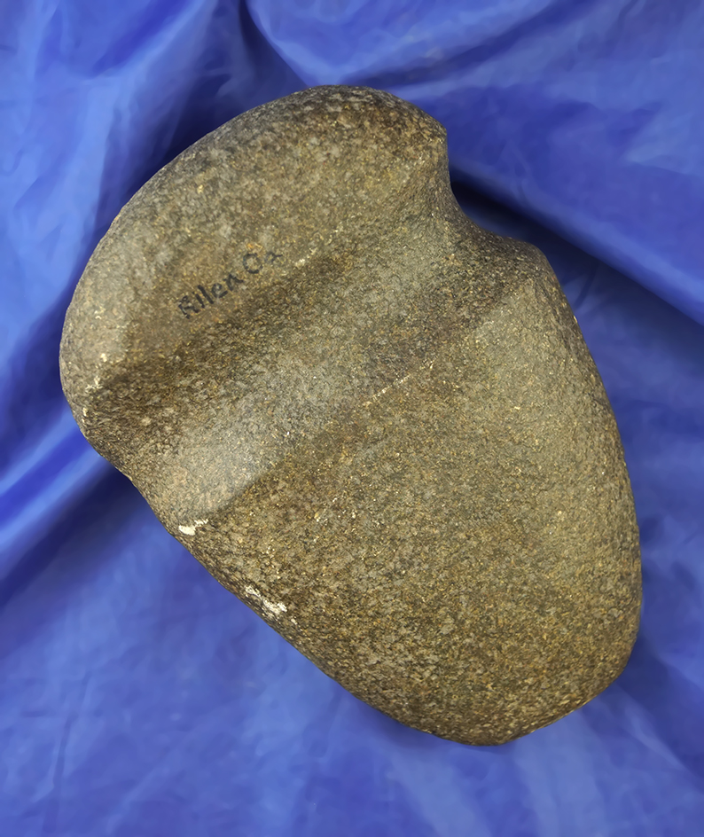 Nicely styled 6 1/4" long 7/8 grooved Axe found in Allen Co., Ohio in very nice condition.