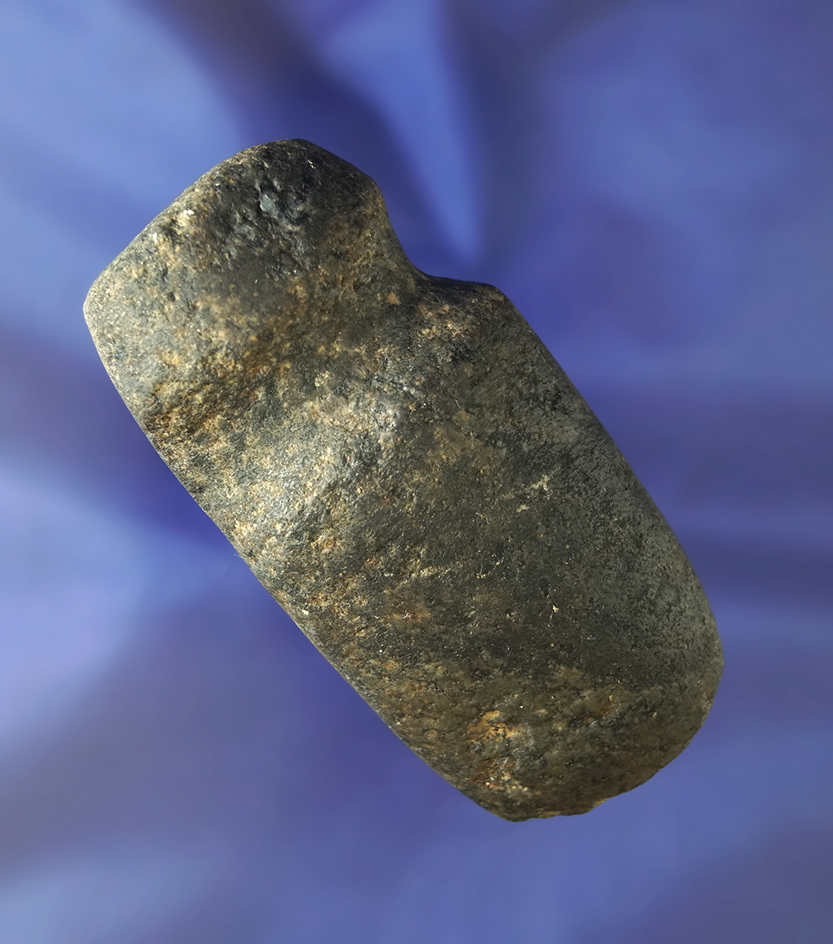 3 1/2" miniature three quarter grooved Axe found in Franklin Co., Ohio by Don McBeth.