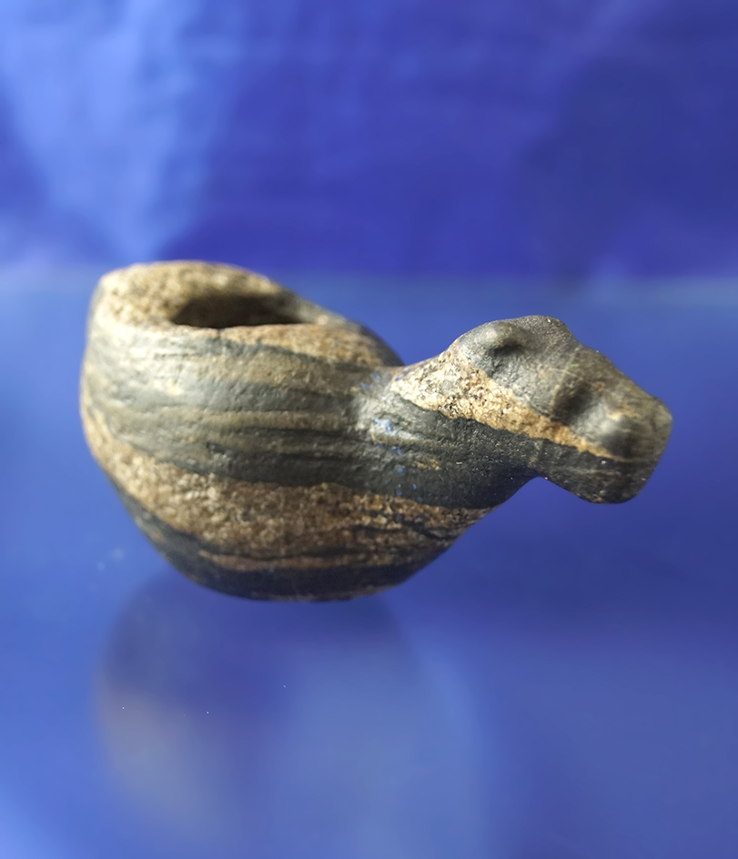 3 13/16" Llama Conopa - nice condition made from a nicely striped Hardstone - Cusco Peru.
