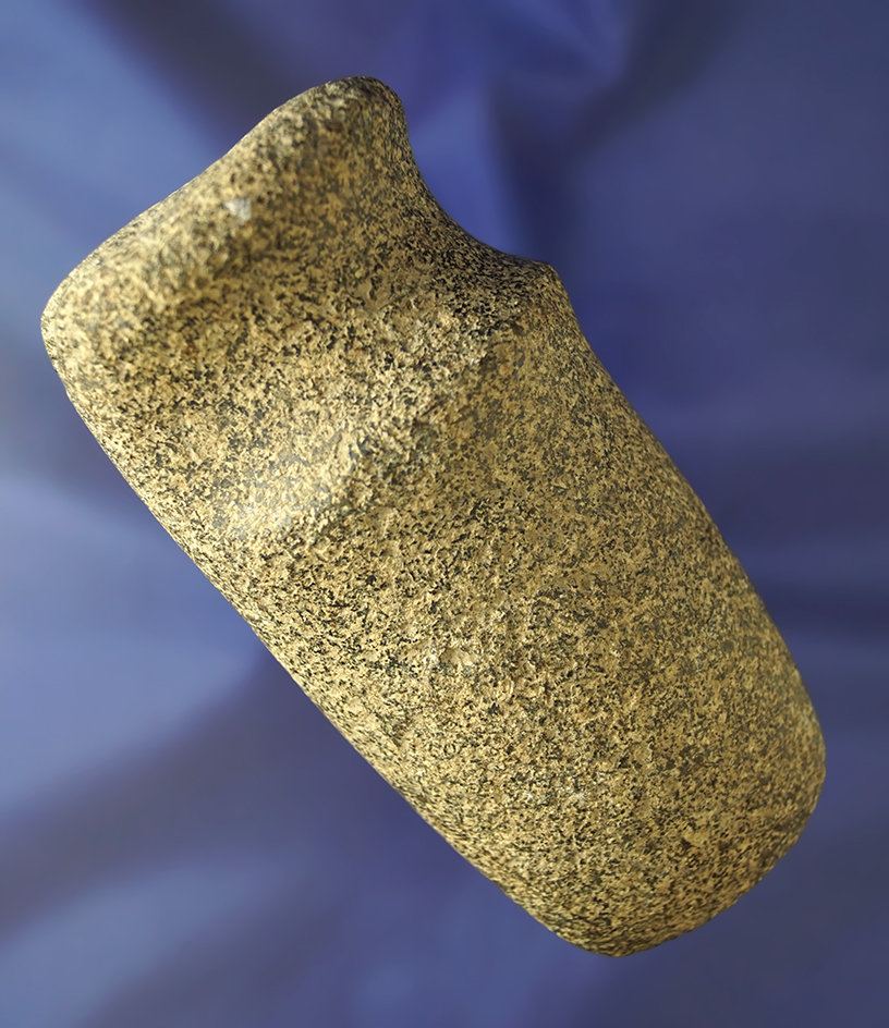 4 3/4" long granite 3/4 grooved "Poll" Axe found in Wood Co., Ohio.