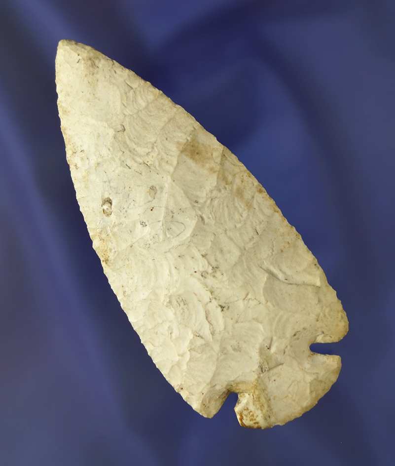 Very nice 3 13/16" Burlington Dovetail - central Illinois. Ex. Payne collection. Dickey COA.