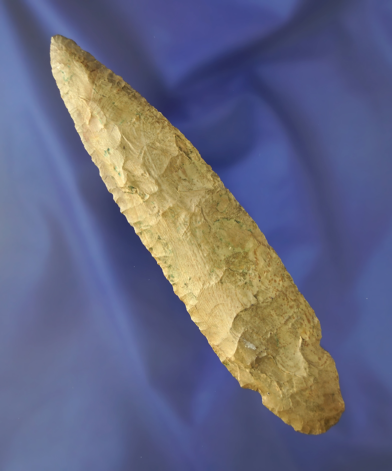 5 1/4" Turkeytail-Harrison - Buffalo River chert- Cass Co., Indiana. Dickey COA.