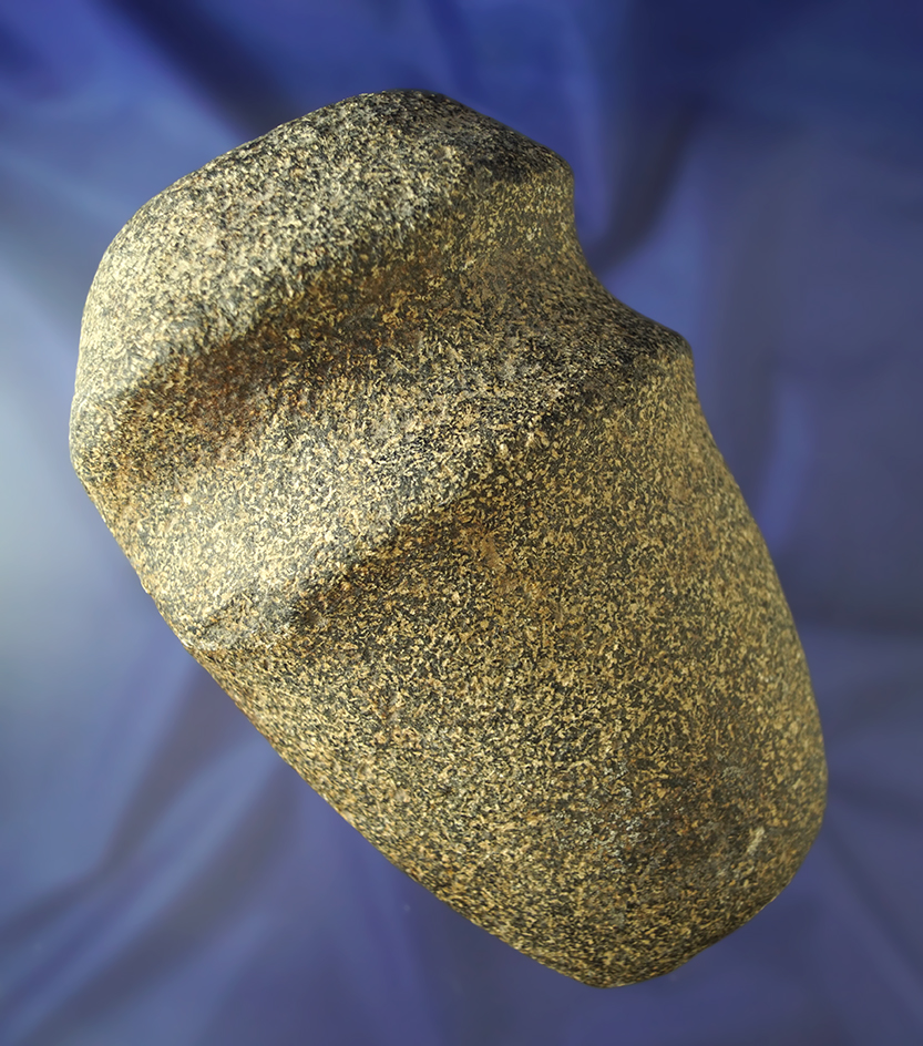 6 1/16" long 3/4 grooved Hardstone Axe found in Preble Co., Ohio.