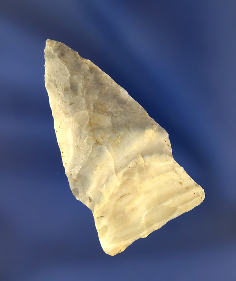 2 1/2" Rice Side Notched found in Missouri. Comes with a Bennett COA