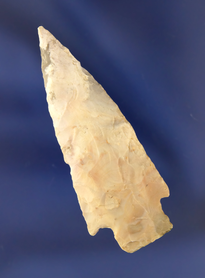 2 11/16" Lundy Arrowhead found in Benton County Missouri. Ex. Reinking & Meadows.