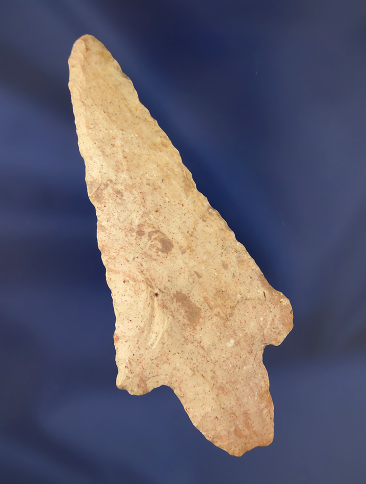 4" Thin and slightly beveled Dickson found in the early 1900's in Missouri.